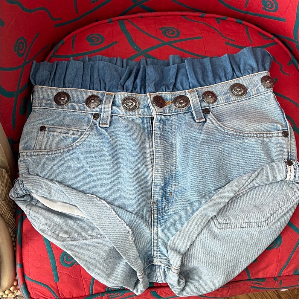 One Teaspoon Vintage Blue Denim Shorts